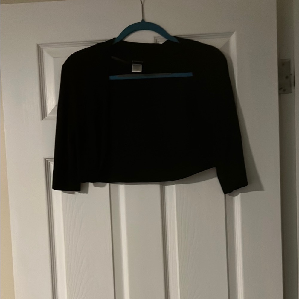 B Darlin Black Cropped Bolero Jacket